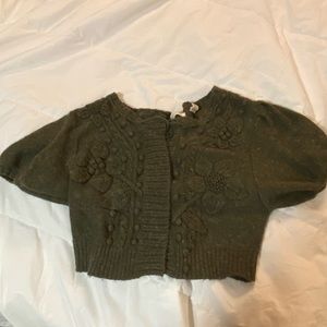 Anthropologie “sleeping in snow” cardigan.